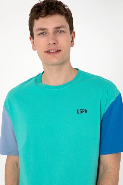 Erkek Comfort Fit Bisiklet Yaka Mint Tişört
