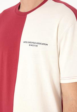 Erkek Comfort Fit Bisiklet Yaka Vişne Tişört - 50306903044