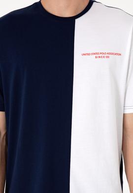 Erkek Comfort Fit Bisiklet Yaka Lacivert Tişört - 50306903001