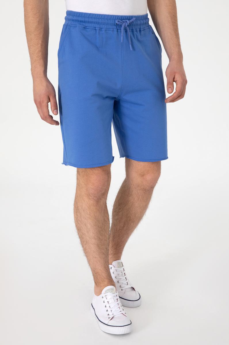 Erkek İndigo Örme Şort