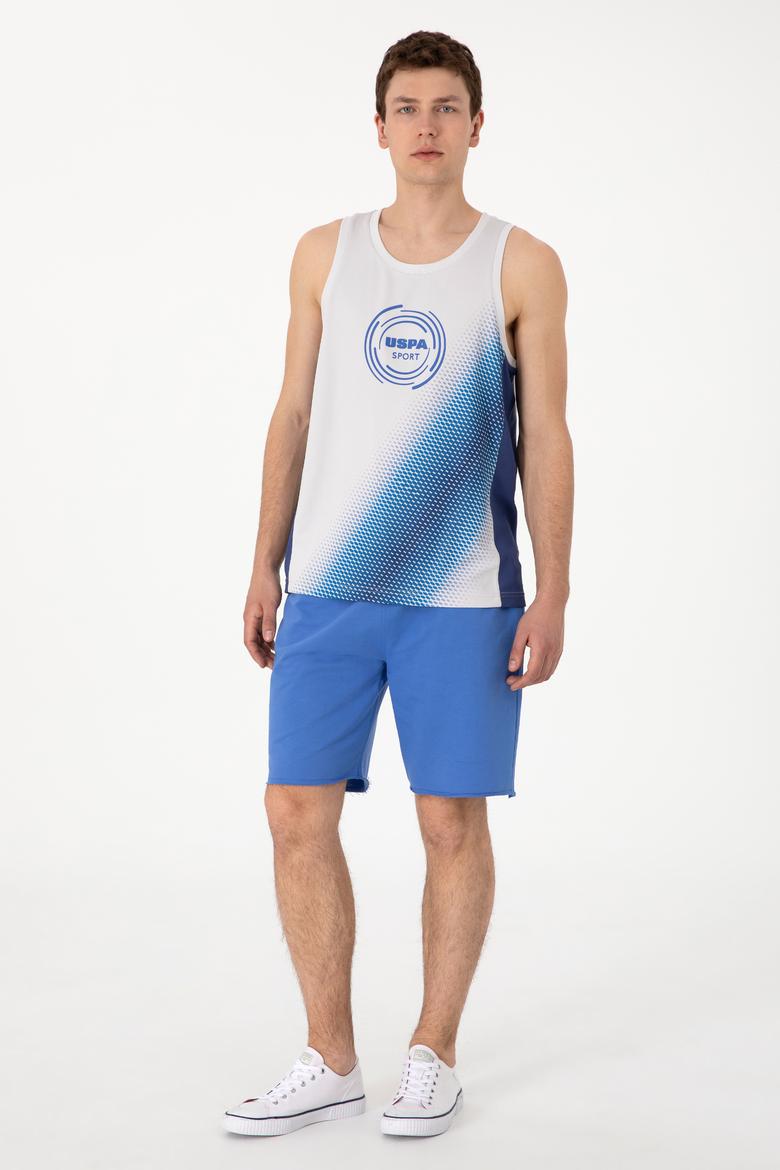 Erkek İndigo Örme Şort