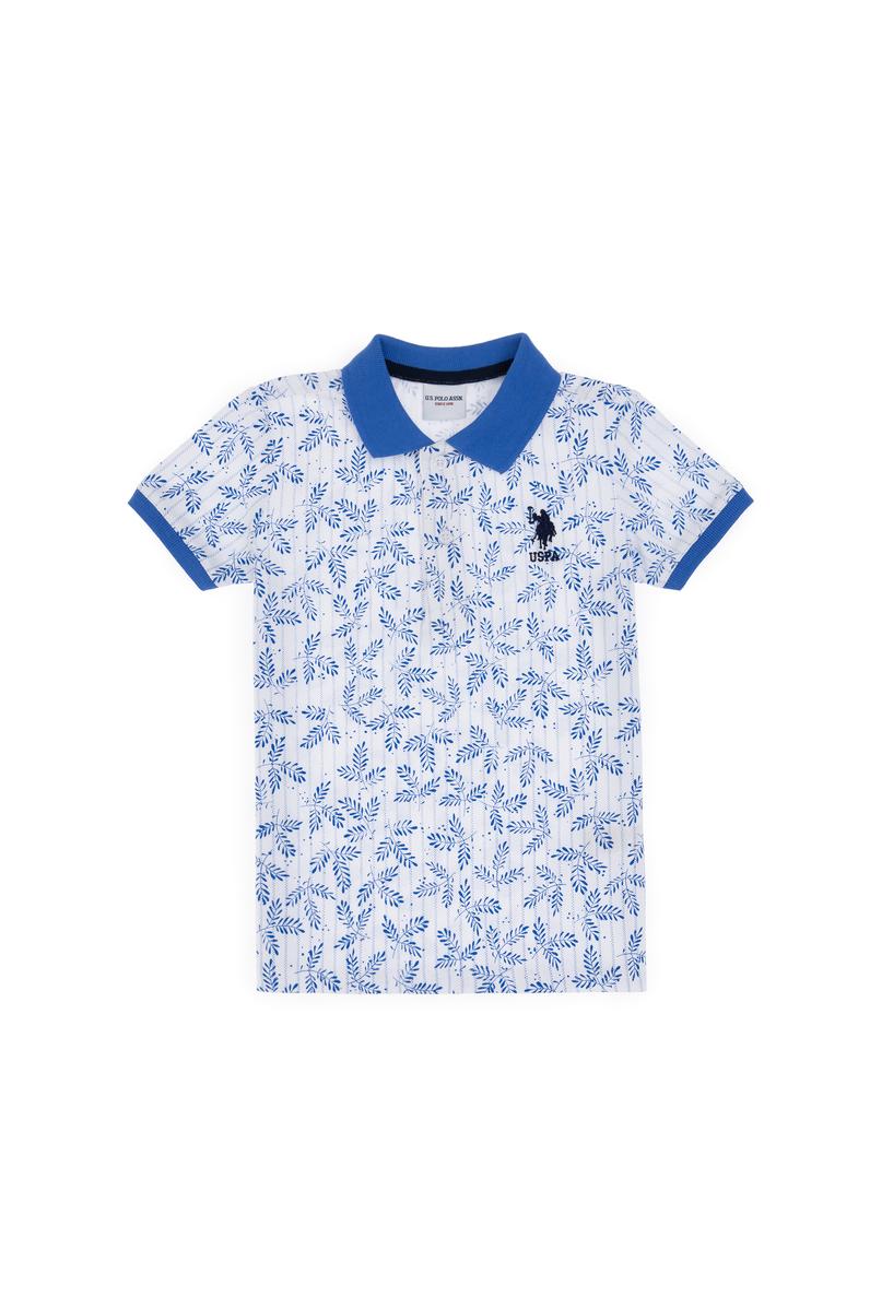 Erkek Çocuk Polo Yaka Beyaz Tişört