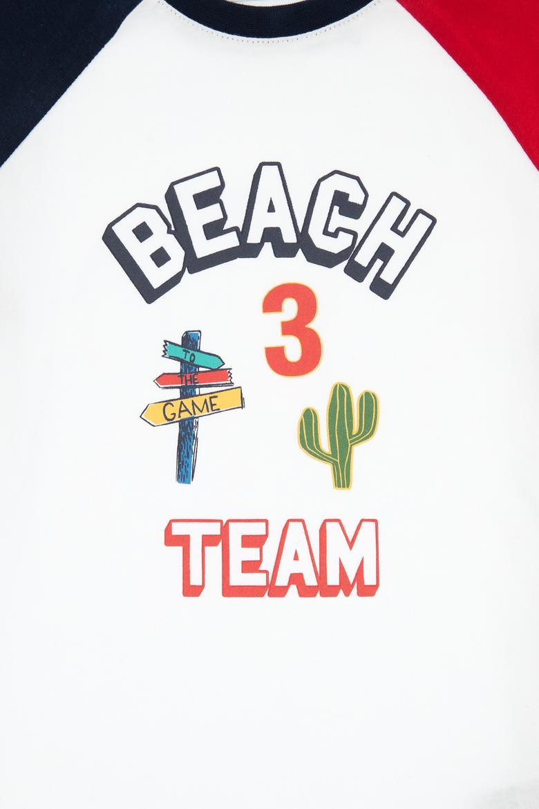 Erkek Çocuk Beyaz Tişört - 50307158002