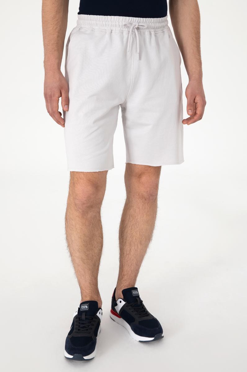 Erkek Açık Gri Örme Şort