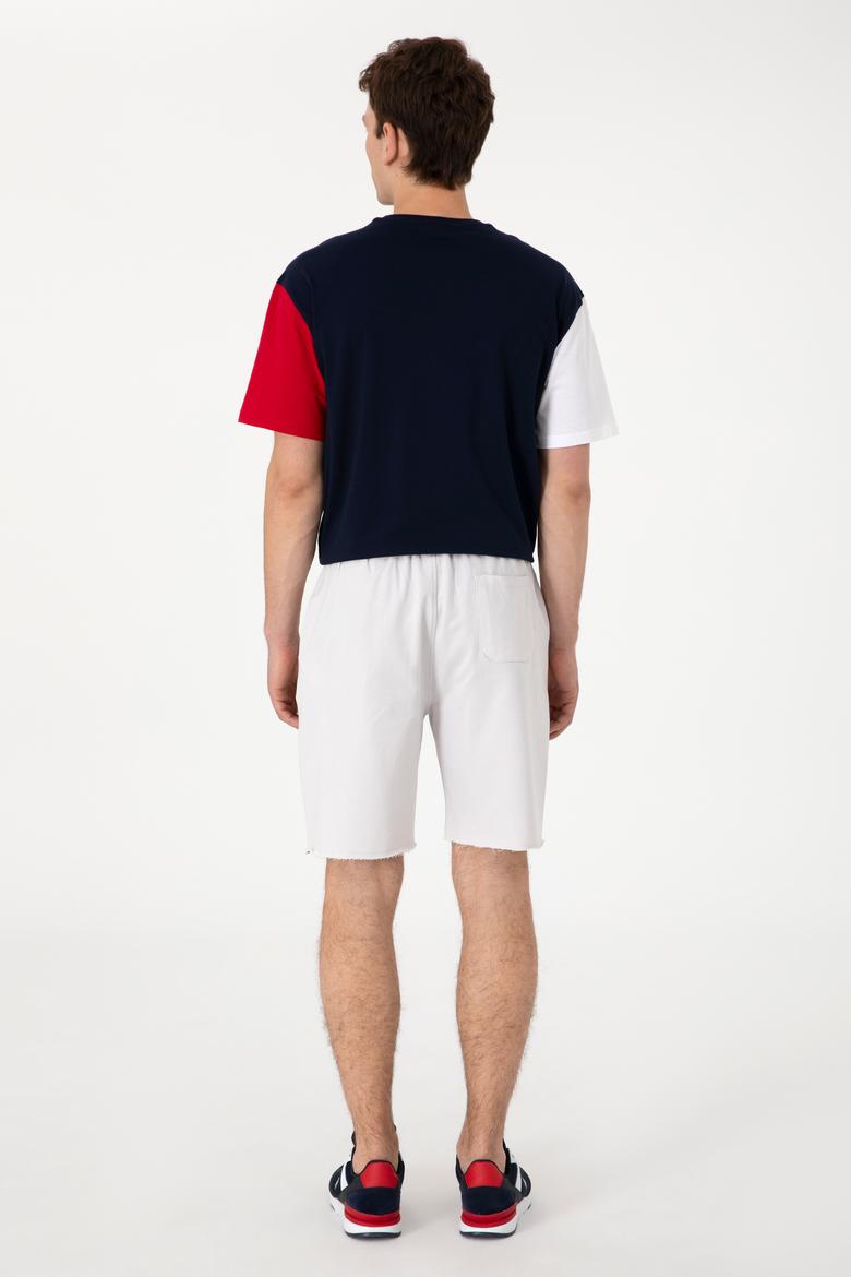 Erkek Açık Gri Örme Şort - 50307289047