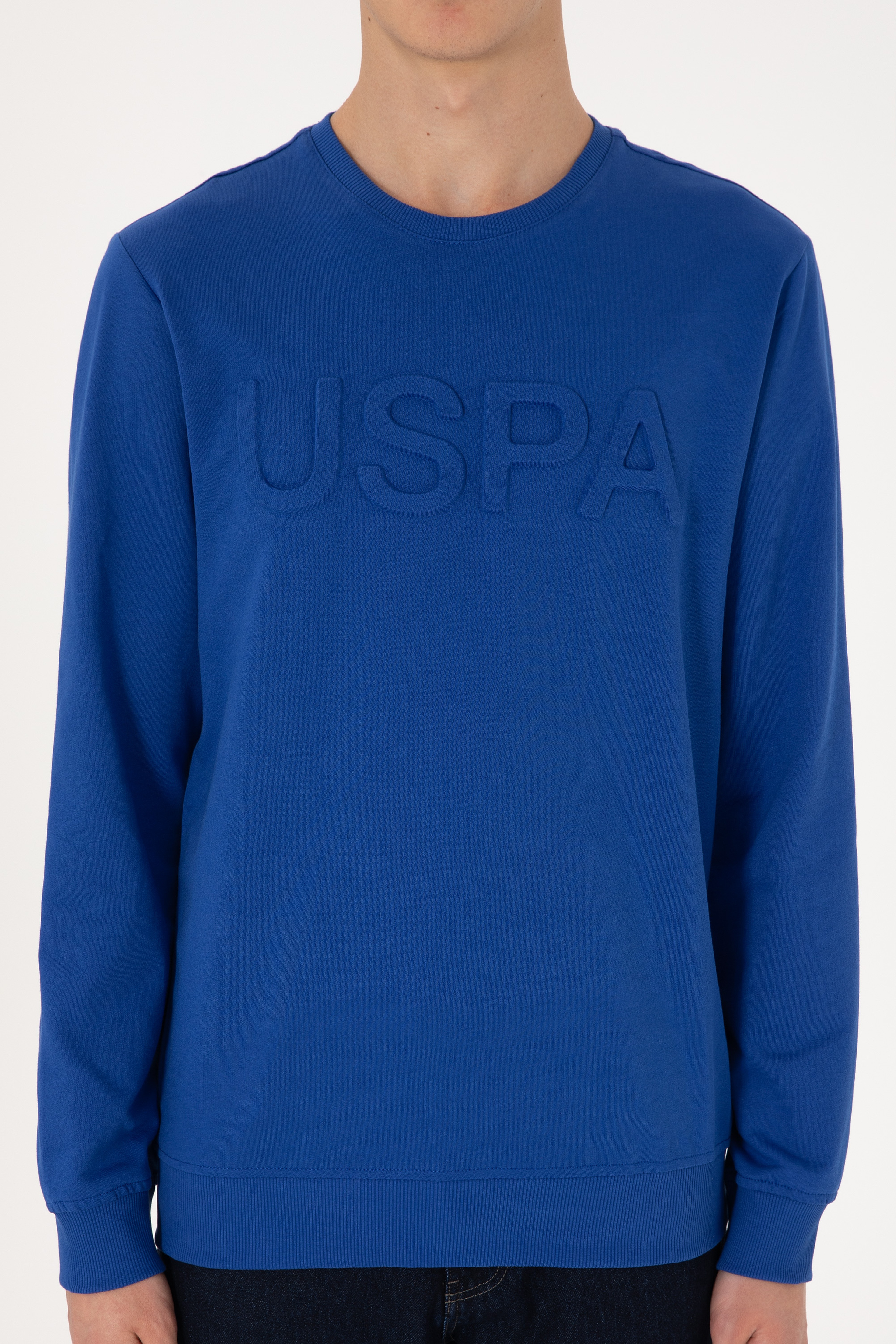 Erkek Saks Basic Sweatshirt