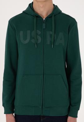 Erkek Koyu Yeşil Örme Hırka - 50289029140