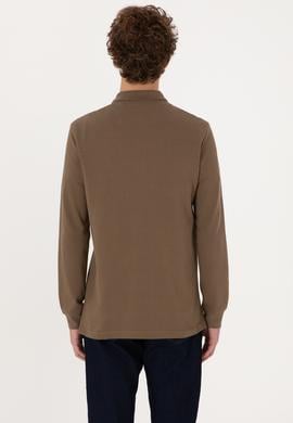 Erkek Haki Basic Sweatshirt - 50289062156