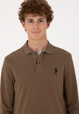 Erkek Haki Basic Sweatshirt - 50289062156