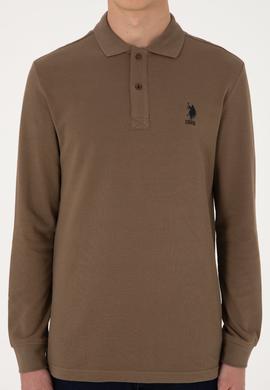 Erkek Haki Basic Sweatshirt - 50289062156