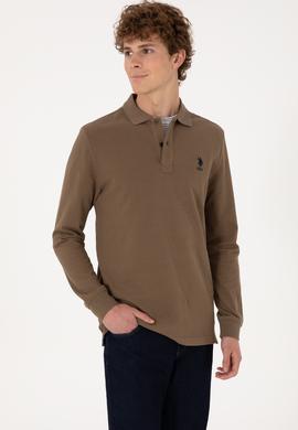 Erkek Haki Basic Sweatshirt - 50289062156