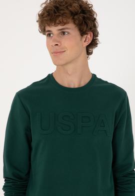 Erkek Koyu Yeşil Basic Sweatshirt - 50289058183
