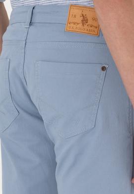 Erkek Slim Fit Mavi Kanvas Pantolon - 50299193498