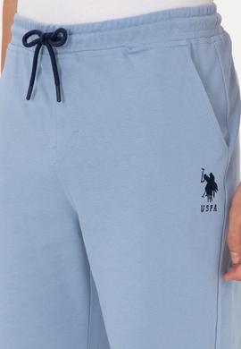 Erkek Mavi Örme Şort - 50298038058