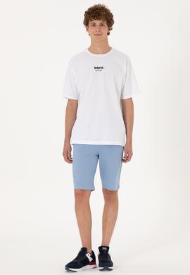 Erkek Mavi Örme Şort - 50298038058