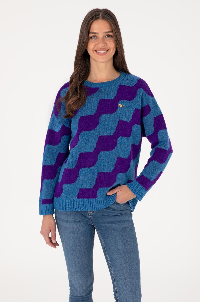 Kadın İndigo Kazak