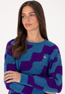 Kadın İndigo Kazak - 50293119005