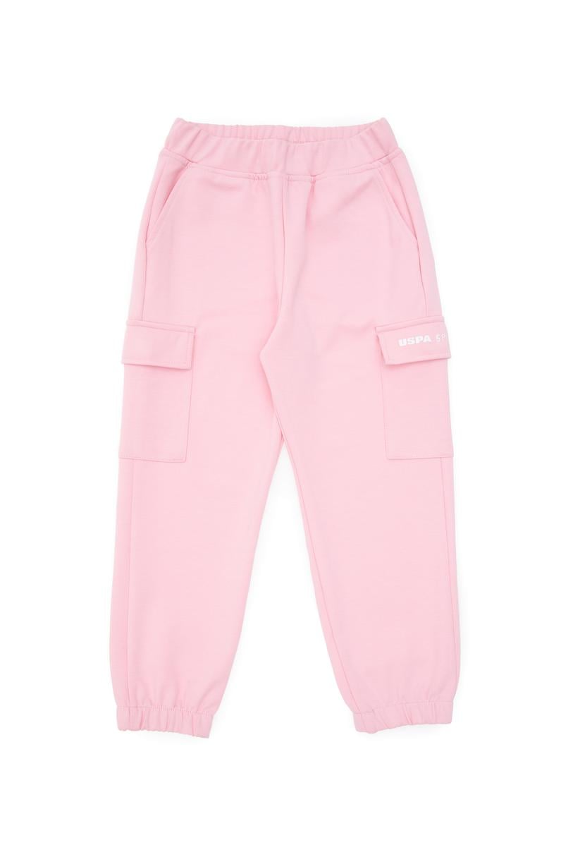 Kız Çocuk Pudra Cep Detaylı Jogger Eşofman Altı