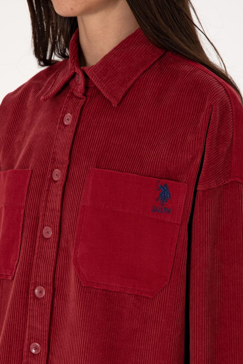 Kadın Vişne Uzun Kollu Tunik Gömlek - 50290001002