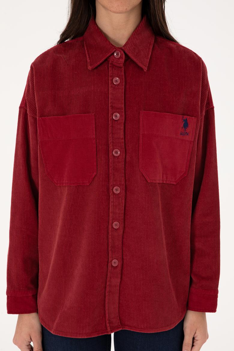 Kadın Vişne Uzun Kollu Tunik Gömlek - 50290001002