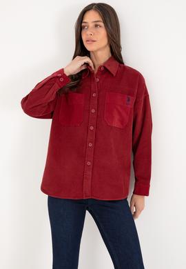 Kadın Vişne Uzun Kollu Tunik Gömlek - 50290001002