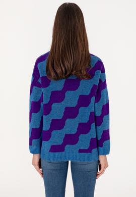 Kadın İndigo Kazak - 50293119005