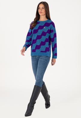 Kadın İndigo Kazak - 50293119005