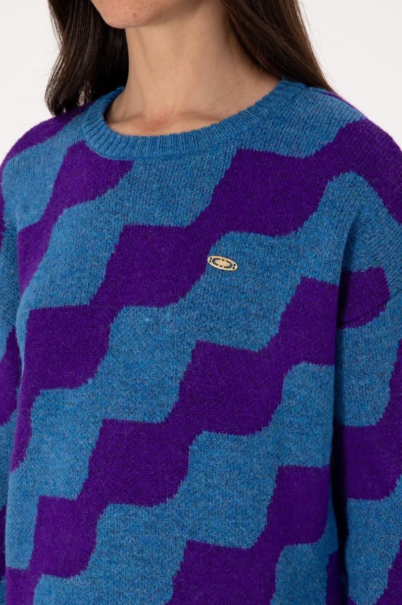 Kadın İndigo Kazak