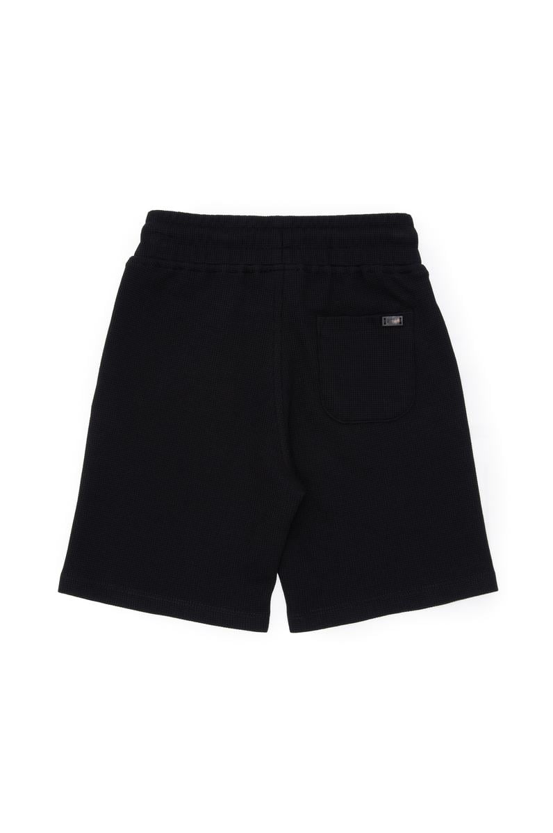 Erkek Çocuk Siyah Örme Şort