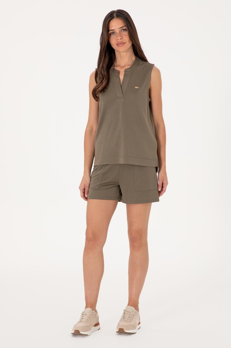 Kadın Vizon Modal Karışımlı Örme Şort