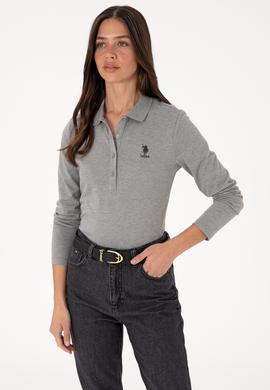 Kadın Gri Melanj Basic Sweatshirt - 50289541041