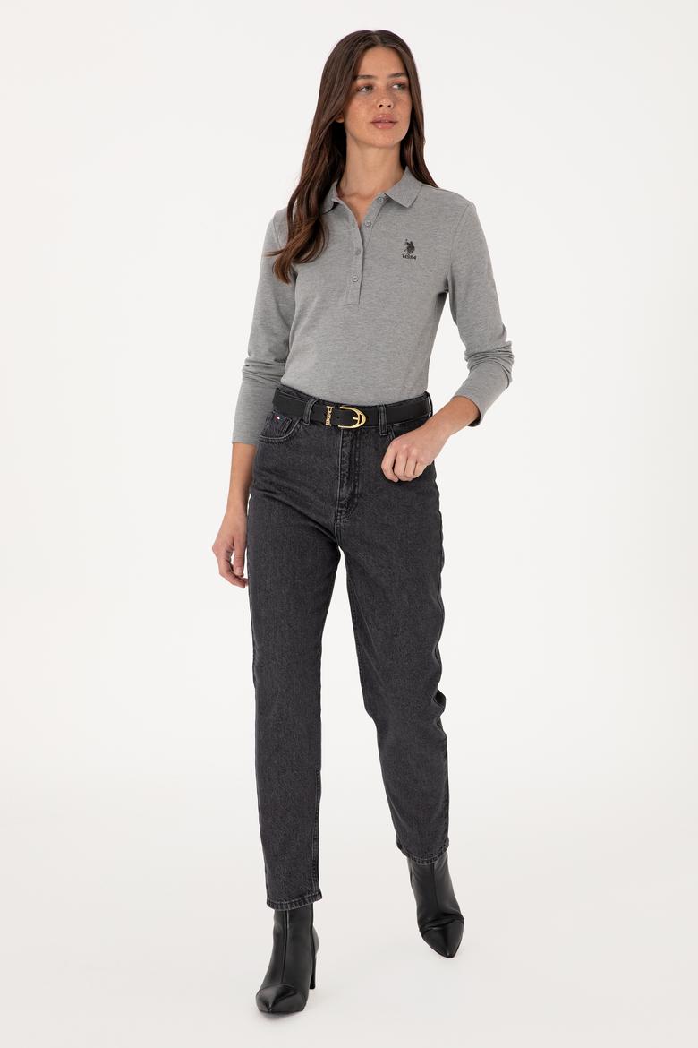 Kadın Gri Melanj Basic Sweatshirt - 50289541041