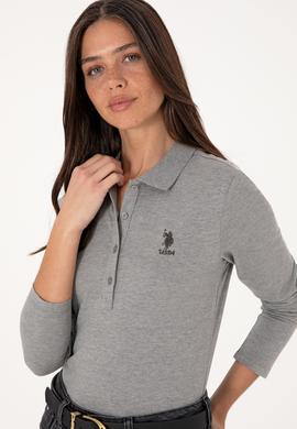 Kadın Gri Melanj Basic Sweatshirt - 50289541041