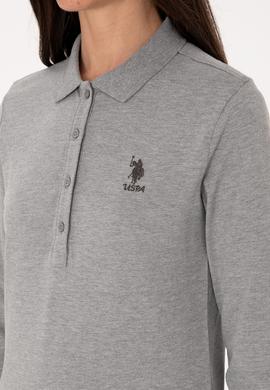 Kadın Gri Melanj Basic Sweatshirt - 50289541041