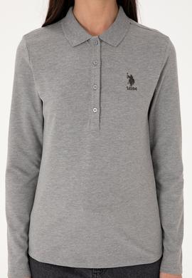 Kadın Gri Melanj Basic Sweatshirt - 50289541041