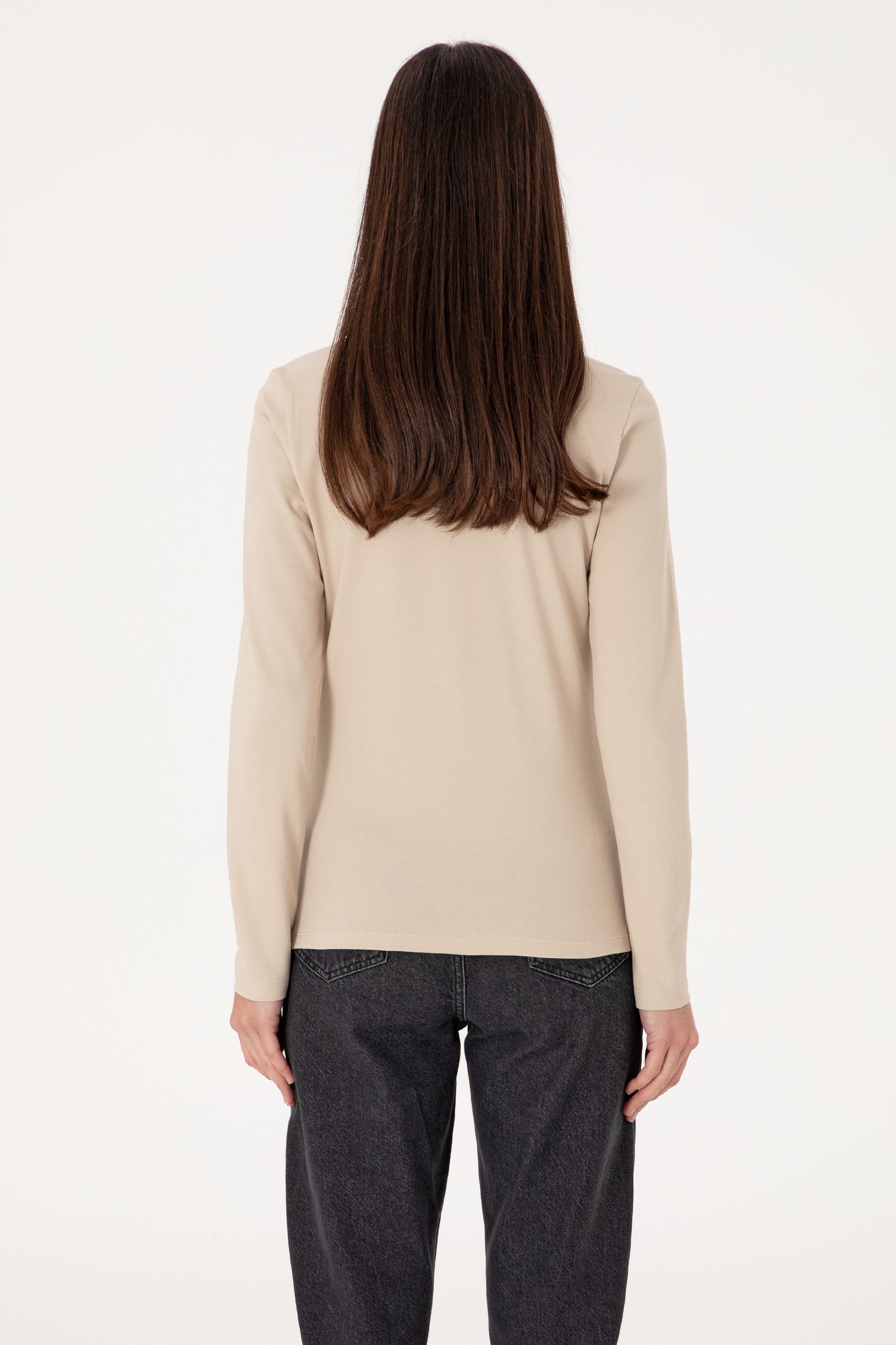 Kadın Taş Basic Sweatshirt