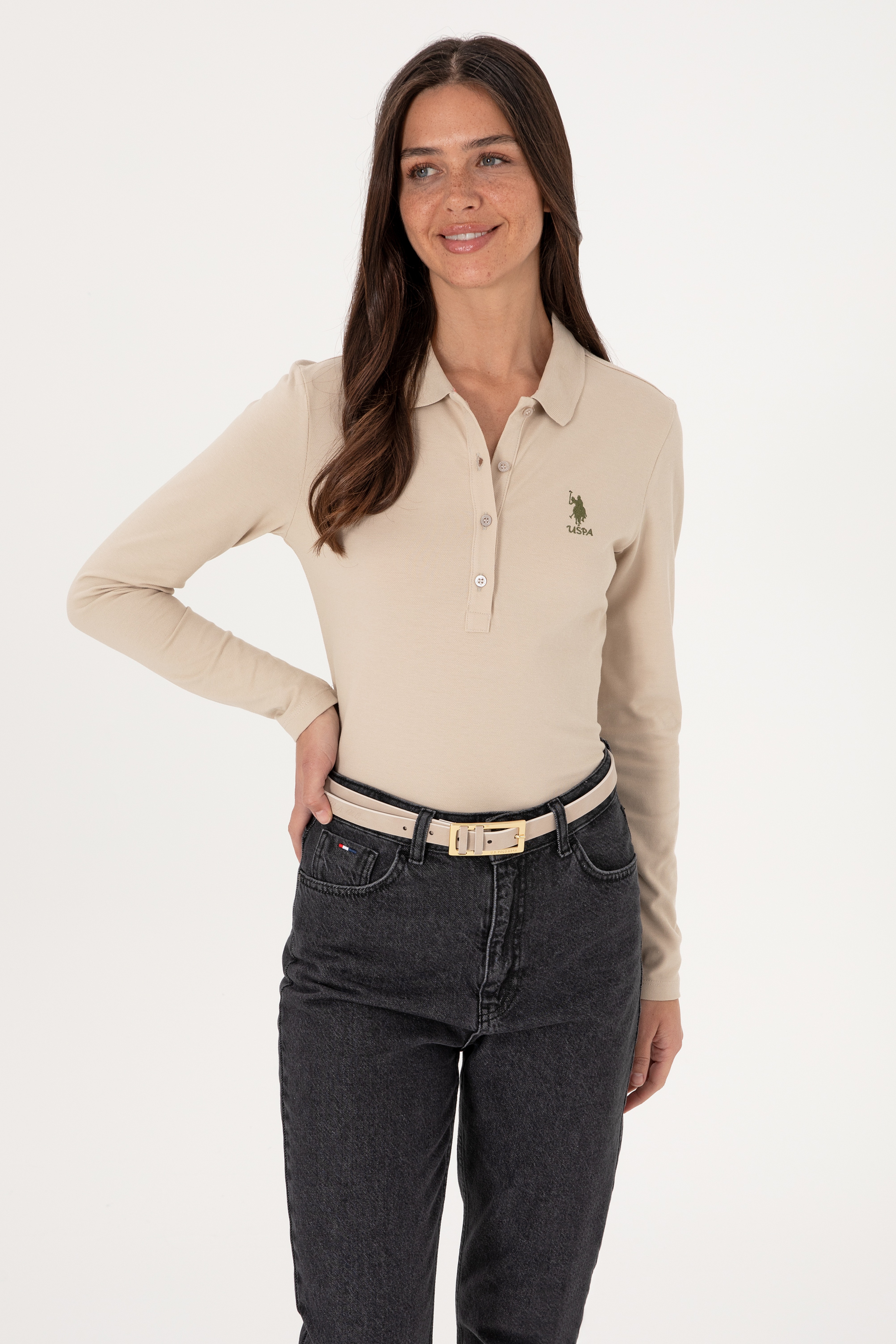 Kadın Taş Basic Sweatshirt - Image 3
