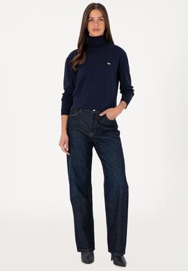 Kadın Lacivert Basic Kazak - 50288974054