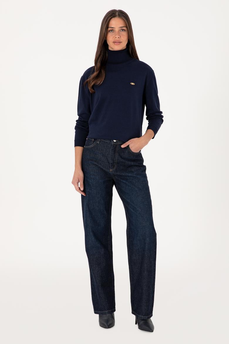 Kadın Lacivert Basic Kazak - 50288974054