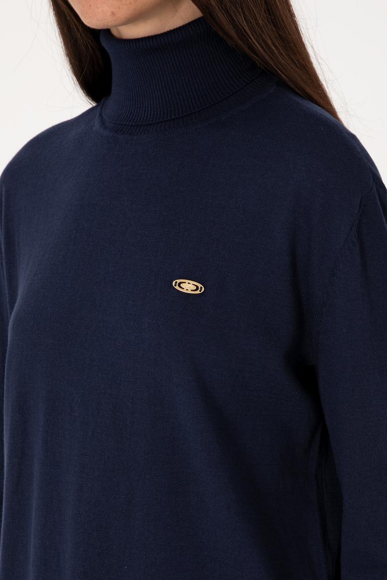 Kadın Lacivert Basic Kazak - 50288974054