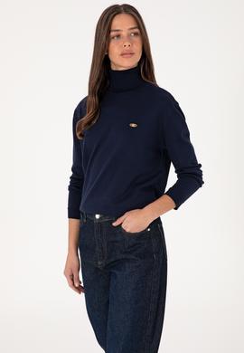 Kadın Lacivert Basic Kazak - 50288974054