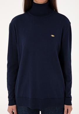 Kadın Lacivert Basic Kazak - 50288974054