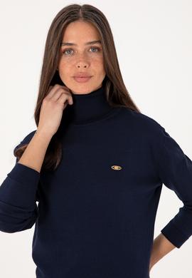 Kadın Lacivert Basic Kazak - 50288974054