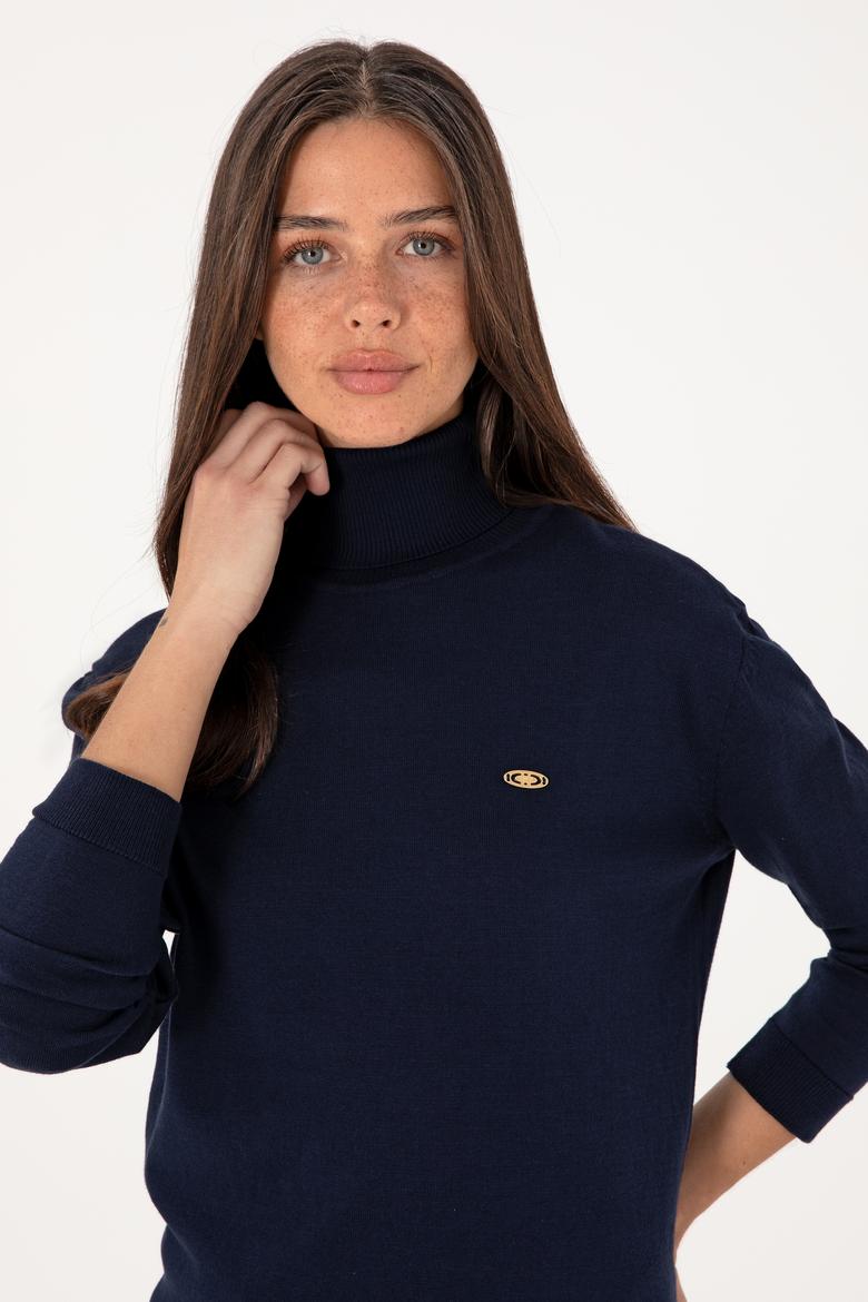 Kadın Lacivert Basic Kazak - 50288974054