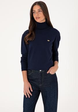 Kadın Lacivert Basic Kazak - 50288974054