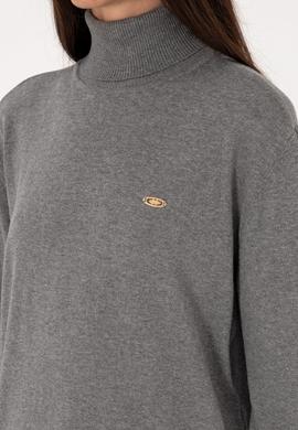 Kadın Gri Melanj Basic Kazak - 50288974083