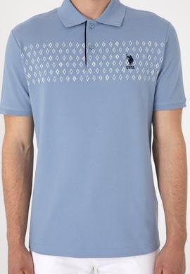 Erkek Regular Fit Polo Yaka Mavi Tişört - 50306798018