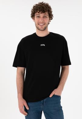 Erkek Comfort Fit Bisiklet Yaka Siyah Tişört - 50306017006