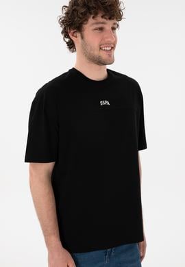 Erkek Comfort Fit Bisiklet Yaka Siyah Tişört - 50306017006