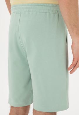 Erkek Su Yeşili Örme Şort - 50305933108